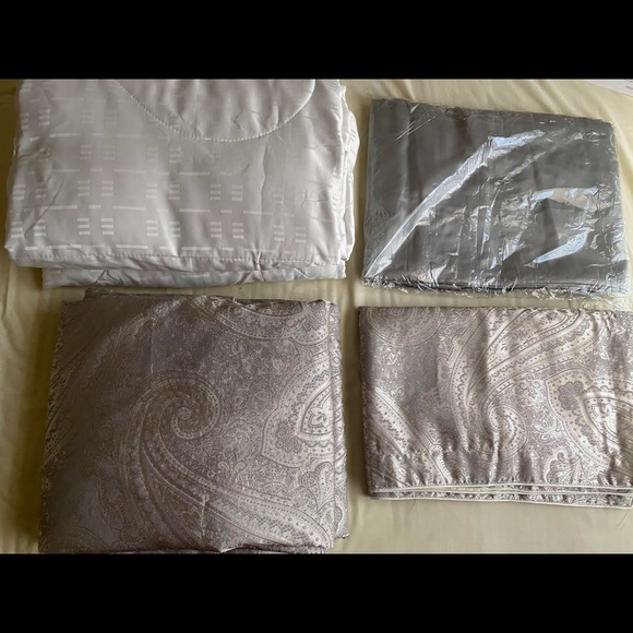 5 piece silk queen comforter set 100% Pure Silk - Picture 3 of 3